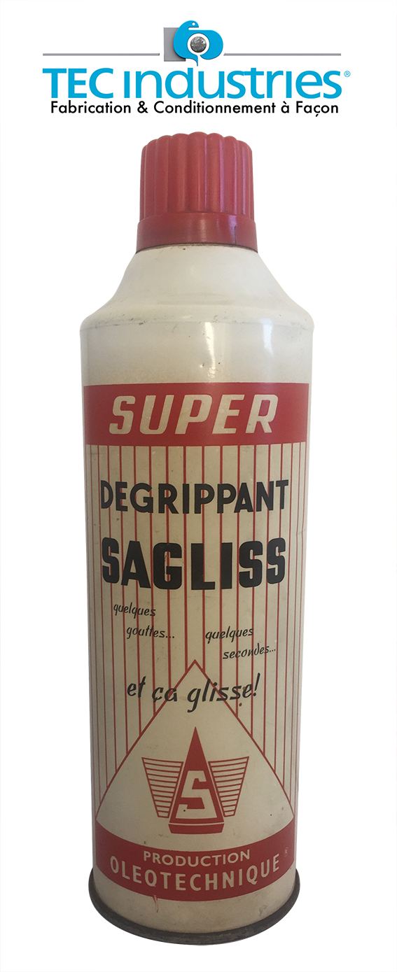 TEC INDUSTRIES formulateur fabricant et conditionneur aerosol depuis 1970 est le leader européen du conditionnement  sous gaz propulseur ininflammable sans PRP BREVET 904 019 684